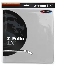 2 BCW WHITE Trading/Gaming Card 12 Pocket Z-Folio LX Albums Acid Free + 20 Pages - Image 2