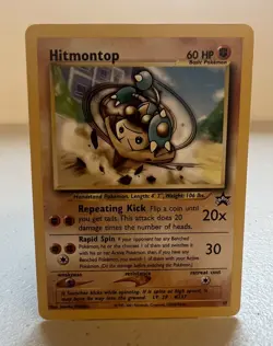Hitmontop Black Star Promo 37 Pokemon Card 2001 Near Mint - Image 1