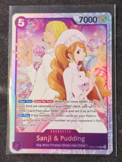 SANJI & PUDDING 2025 ANIME 25th COLLECTION ONE-PIECE Card Game #EB02-035 SR Mint - Image 1