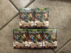 2024 Panini Minecraft Lot Of 5 TCG Factory Sealed Blaster Box Cards - Image 1