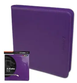 2 BCW PURPLE Trading/Gaming Card 12 Pocket Z-Folio LX Album Acid Free + 20 Pages - Image 1