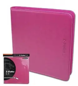 2 BCW PINK Trading/Gaming Card 12 Pocket Z-Folio LX Albums Acid Free + 20 Pages - Image 1