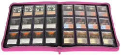 2 BCW PINK Trading/Gaming Card 12 Pocket Z-Folio LX Albums Acid Free + 20 Pages - Image 3