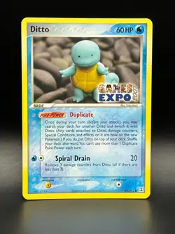 Ditto GAMES EXPO Card- Ex Delta Species 64/113-Super Rare Pokemon Promo -NM - Image 1