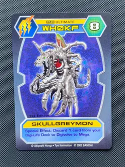 DT-20 SkullGreymon Digimon Card D-Tector Series 1 2002 Bandai - Image 1