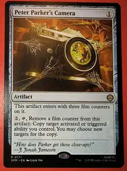 MTG: SPIDER-MAN: PETER PARKER'S CAMARA , 0171, REGULAR FINISH, RARE, NM, SPM - Image 1