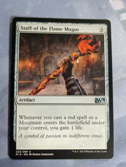 MTG Staff of the Flame Magus Magic 2015 233/269 Regular Uncommon Near Mint NM - Image 5