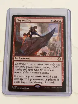 City On Fire March Of The Machine Near Mint NM MTG Magic The Gathering - Image 1