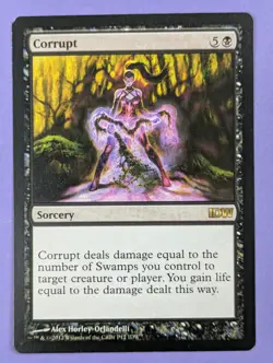 MTG Magic The Gathering: IDW Comic Promos: Corrupt P12 Rare - LP - Image 1
