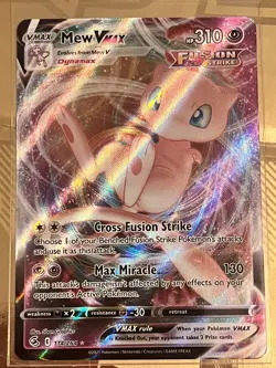 Pokemon TCG Mew VMAX Fusion Strike 114/264 Holo Ultra Rare- Mint - Image 1