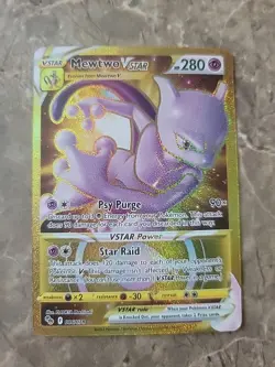 Pokemon TCG Mewtwo VSTAR Pokemon Go 086/078 Holo Secret Rare - Image 1