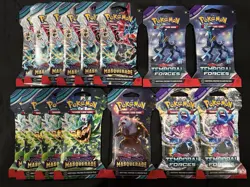 Pokemon TCG Twilight Masquerade / Temporal Forces Lot Of 15. New Sealed. - Image 1