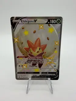 Pokemon Eldegoss V SWSH084 Shining Fates Full Art Holo Black Star Promo NM - Image 1