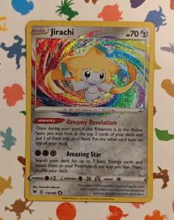 Pokemon TCG Jirachi 119/185 Amazing Rare Vivid Voltage Holo English 2020 - Image 1