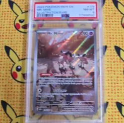 2023 POKEMON MEW EN-151 ILLUSTRATION RARE #179 MR. MIME PSA 8 - Image 1