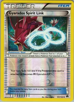 Gyarados Spirit Link 101/122 Uncommon - Pokemon XY: BREAKpoint - Reverse Holo NM - Image 1