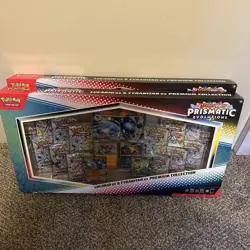 Pokemon Prismatic Evolutions Lucario EX and Tyranitar EX Premium Collection - Image 1