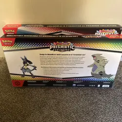 Pokemon Prismatic Evolutions Lucario EX and Tyranitar EX Premium Collection - Image 2