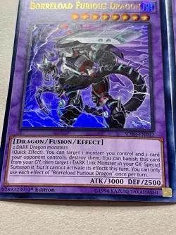 3x Borreload Furious Dragon | SDRR-EN042 | Ultra Rares | LP | 1st Ed | YuGiOh! - Image 2