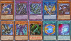 Yugioh Thunder Dragon Deck - Titan Dragondark Dragonhawk Dragonroar Fusion Chaos - Image 1