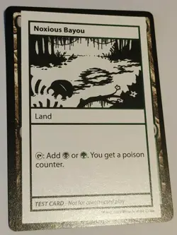 MtG Noxious Bayou (Mystery Booster) Test Card English MINT - Image 1