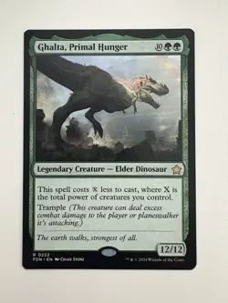 Ghalta Primal Hunger MTG Magic the Gathering Card NM Near Mint FDN - Image 1
