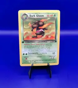 Dark Gloom 36/82 1st Edition Non Holo Team Rocket Pokemon Card TCG WOTC NM - Image 1
