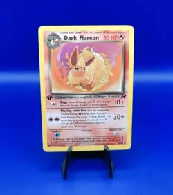 Dark Flareon 35/82 1st Edition Non Holo Team Rocket Pokemon Card TCG WOTC NM - Image 1
