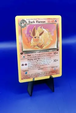 Dark Flareon 35/82 1st Edition Non Holo Team Rocket Pokemon Card TCG WOTC NM - Image 2