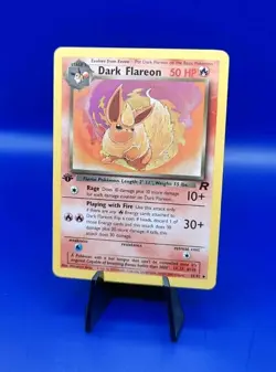 Dark Flareon 35/82 1st Edition Non Holo Team Rocket Pokemon Card TCG WOTC NM - Image 3