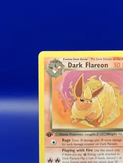 Dark Flareon 35/82 1st Edition Non Holo Team Rocket Pokemon Card TCG WOTC NM - Image 4