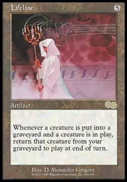 Lifeline - Heavy Play MTG Urza's Saga - Image 1