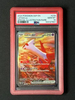 PSA 10 Latias ex 239/191 Pokemon Card Sv08: Surging Sparks Holo GEM MINT - Image 1