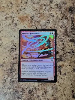 kaladesh MTG FOIL Reckless Fireweaver Unplayed NM Artifact Deck - Image 1