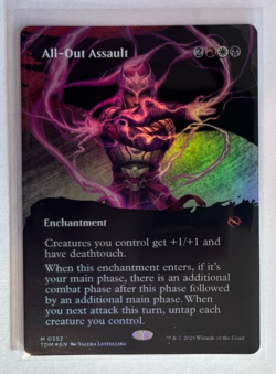 MTG - Tarkir Dragonstorm - All-Out Assault Borderless Foil - Mythic 0352 - Image 1