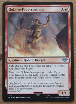 Magic The Gathering Herr der Ringe Goblin-Feuerspringer 133 DE - Image 1