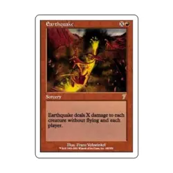 WOTC MtG 7th Ed Earthquake (R) (Foil) NM - Image 1