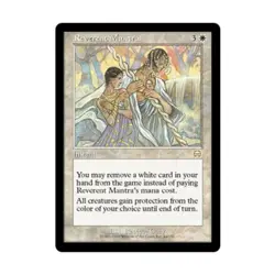 WOTC MtG Mercadian Masques Reverent Mantra (R) (Foil) EX - Image 1