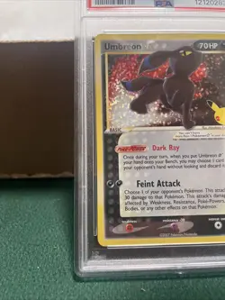 Pokemon TCG:Umbreon Gold Star #17/17 Celebrations Classic Collection PSA 9, MINT - Image 5