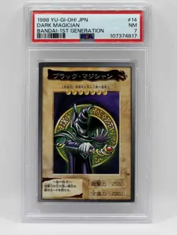 1998 YU-GI-OH! JPN BANDAI-1ST GENERATION #14 DARK MAGICIAN PSA 7 - Image 1