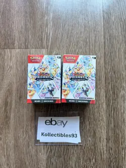 LOT OF (2) Pokemon TCG Scarlet & Violet Prismatic Evolutions Booster Bundle - Image 1