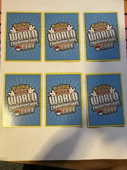 6 X Pokemon TCG World Championships 2008 water Energy Card LP - Image 2