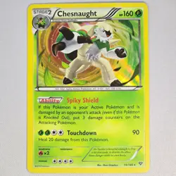 Chesnaught 14/146 XY Base Set Holo Rare Pokemon Card TCG English MP - Image 1