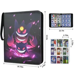 Card Binder 9-Pockets, 900 Pockets Card Holder with 50 Removable Sleeves TCG - Image 5