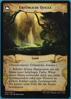 Primal Amulet / Primal Wellspring Ixalan (GERMAN) NM Rare CARD (426682) ABUGames - Image 2
