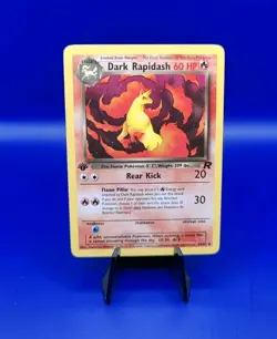 Dark Rapidash 44/82 1st Edition Non Holo Team Rocket Pokemon Card TCG WOTC NM - Image 1