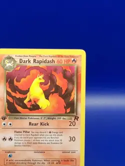Dark Rapidash 44/82 1st Edition Non Holo Team Rocket Pokemon Card TCG WOTC NM - Image 5