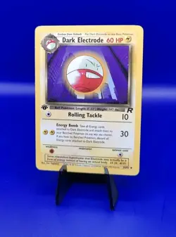 Dark Electrode 34/82 1st Edition Non Holo Team Rocket Pokemon Card WOTC NM - Image 3