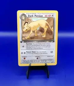 Dark Persian 42/82 1st Edition Non Holo Team Rocket Pokemon Card TCG WOTC NM - Image 1