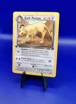 Dark Persian 42/82 1st Edition Non Holo Team Rocket Pokemon Card TCG WOTC NM - Image 3